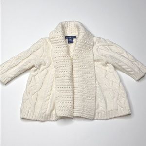 BabyGap knit cream sweater – size 3–6 months